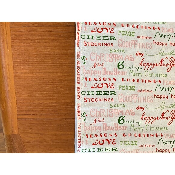VTG - 2009 - Sew Christmas! Greetings - Alexander Henry - THIS IS A 2 YARD PIECE - Picture 7 of 9